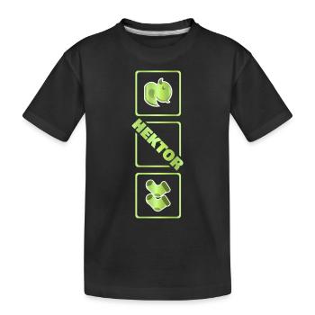 Birth of Hector - Kids' Premium Organic T-Shirt - black - Front