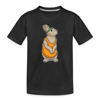 Coureur Bunny Jogger Sport - T-shirt bio Premium Enfant - noir - Devant