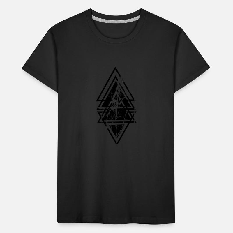 triangle noir T-shirt bio Premium Enfant