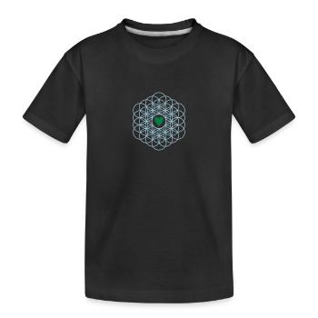 Fleur de vie - T-shirt bio Premium Enfant - noir - Devant