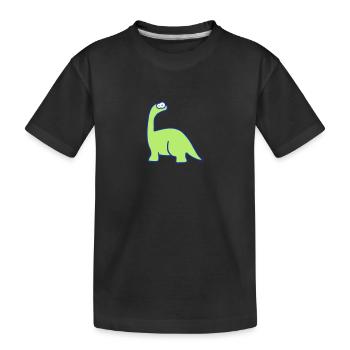 Saurier-Kinder-Motiv, Langhalssaurier - T-shirt bio Premium Enfant - noir - Devant