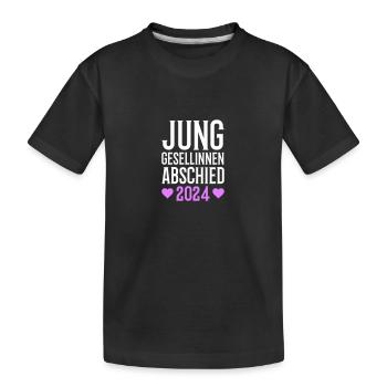 Junggesellinnenabschied 2024 - Kinder Premium Bio T-Shirt - Schwarz - Vorne