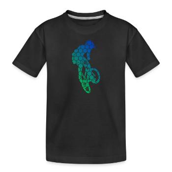 Vélo bmx vélo bmx Femmes Hommes bmx garçons - T-shirt bio Premium Enfant - noir - Devant
