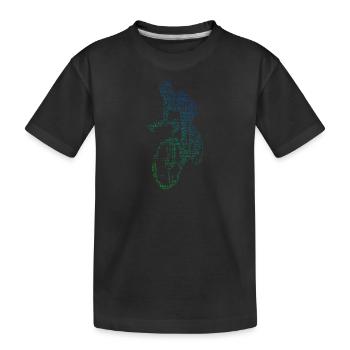 Women's Road Bike Road Bike Road Bike - Kids' Premium Organic T-Shirt - black - Front