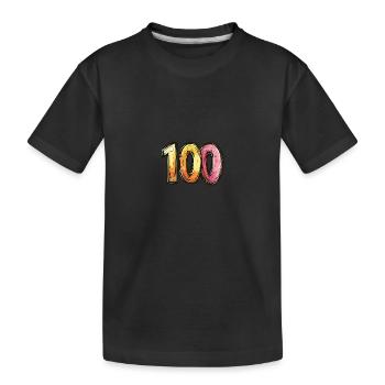 Bande dessinée de 100 numéros - T-shirt bio Premium Enfant - noir - Devant
