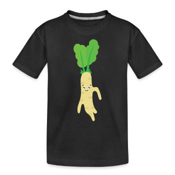 Horseradish - Kids' Premium Organic T-Shirt - black - Front