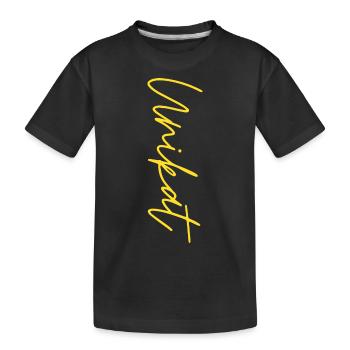 Unikat - Kinder Premium Bio T-Shirt - Schwarz - Vorne