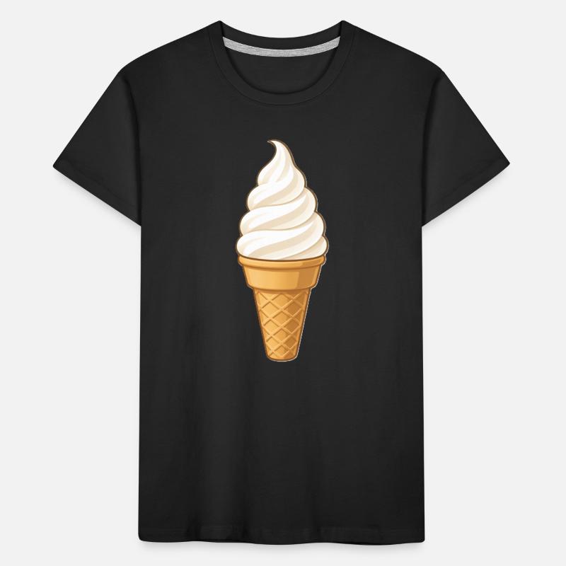 Vanille-Softeis Kinder Premium Bio T-Shirt