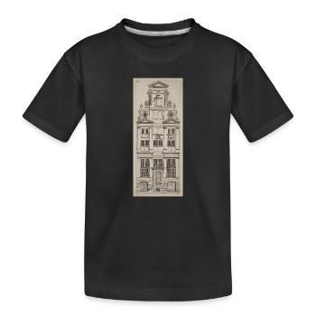 Bâtiment néerlandais - T-shirt bio Premium Enfant - noir - Devant