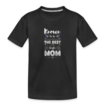 Eltern Muttertag - Kinder Premium Bio T-Shirt - Schwarz - Vorne