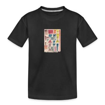 Connected in Time - Kinder Premium Bio T-Shirt - Schwarz - Vorne