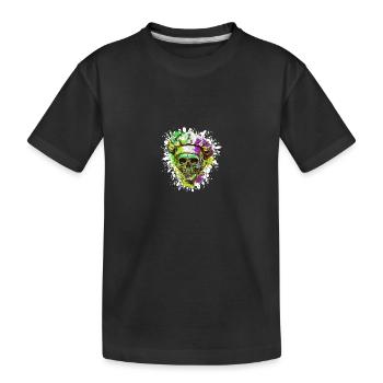 Chefkoch Totenkopf - Kinder Premium Bio T-Shirt - Schwarz - Vorne