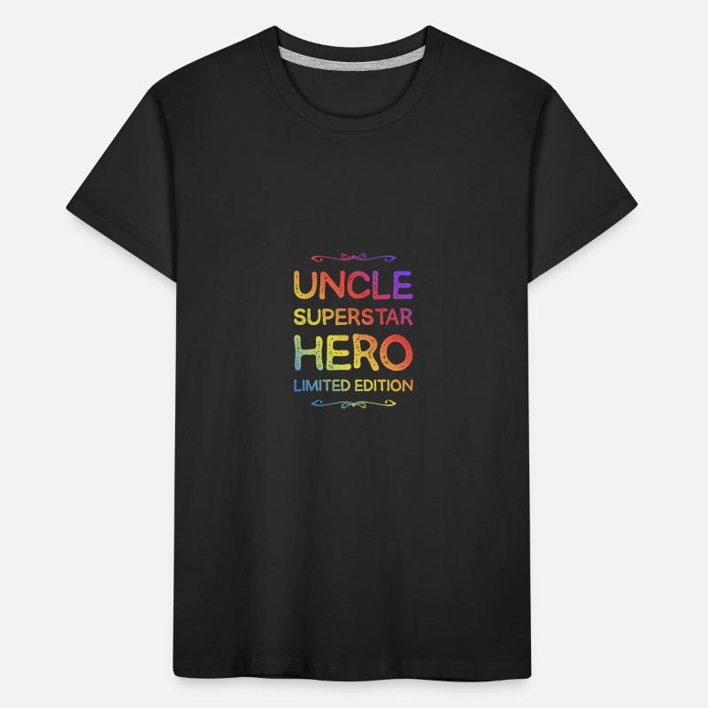 Bester Onkel Held Spruch Kinder Premium Bio T-Shirt