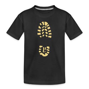 trace pas chaussure 23 - T-shirt bio Premium Enfant - noir - Devant