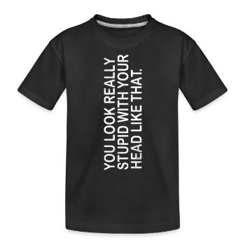 Lecture de farce de tête - T-shirt bio Premium Enfant - noir - Devant