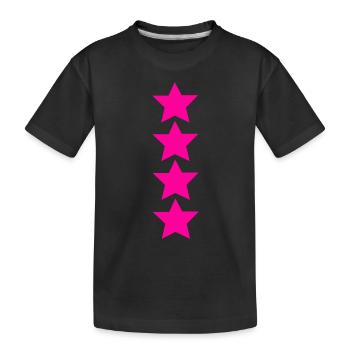 4sterne - Kinder Premium Bio T-Shirt - Schwarz - Vorne