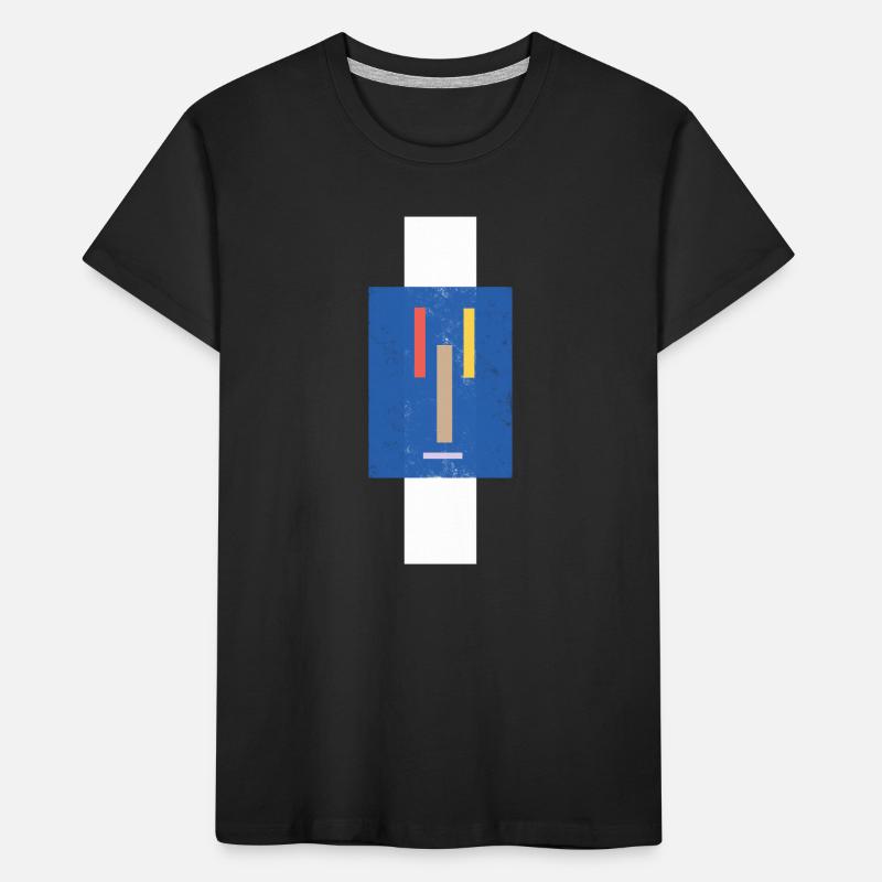 Visage abstrait sur un pull T-shirt bio Premium Enfant