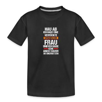Espagnols Espagne - T-shirt bio Premium Enfant - noir - Devant