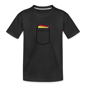 Referee - Kids' Premium Organic T-Shirt - black - Front