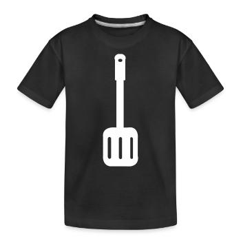 Poêle boulanger cuisinier cuisinier cuisinier cadeau cuisine - T-shirt bio Premium Enfant - noir - Devant