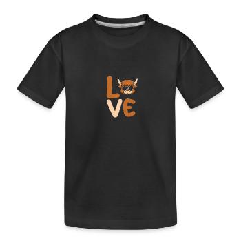 Bovins de buffle Bœufs - T-shirt bio Premium Enfant - noir - Devant