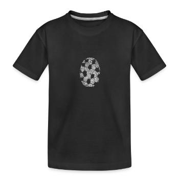 Joueur de football Football - T-shirt bio Premium Enfant - noir - Devant