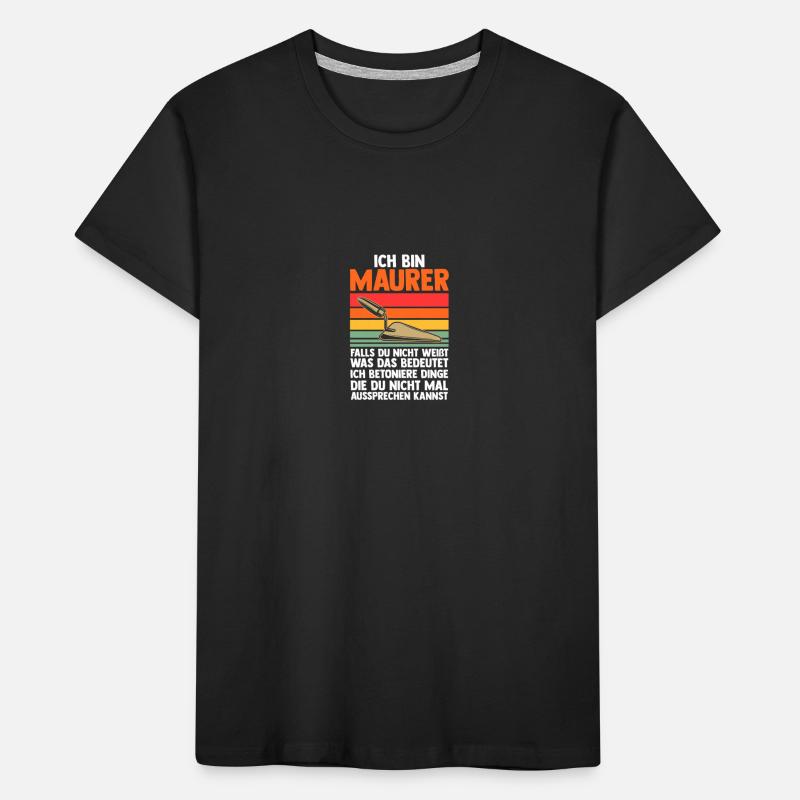 Master Bricklayer Journeyman Bricklayer Kids' Premium Organic T-Shirt