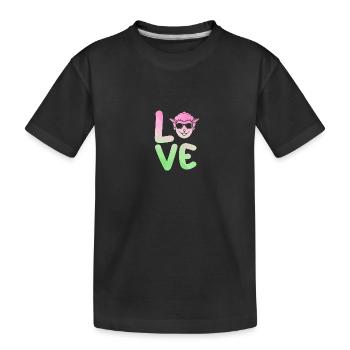 Schäfer Schaf - Kinder Premium Bio T-Shirt - Schwarz - Vorne