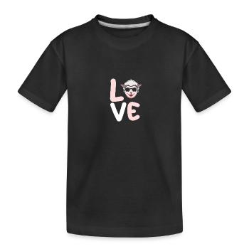 Schäfer Schaf - Kinder Premium Bio T-Shirt - Schwarz - Vorne