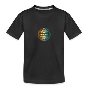Frank - Kids' Premium Organic T-Shirt - black - Front