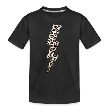 Léopard Flash - T-shirt bio Premium Enfant - noir - Devant