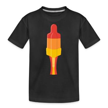 Ich fliege wie eine Rakete - SOLO mit Strahl - Kinder Premium Bio T-Shirt - Schwarz - Vorne