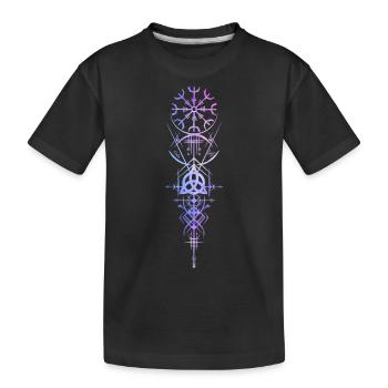 Helm of Awe Triskele Occulte Viking Celtes - T-shirt bio Premium Enfant - noir - Devant