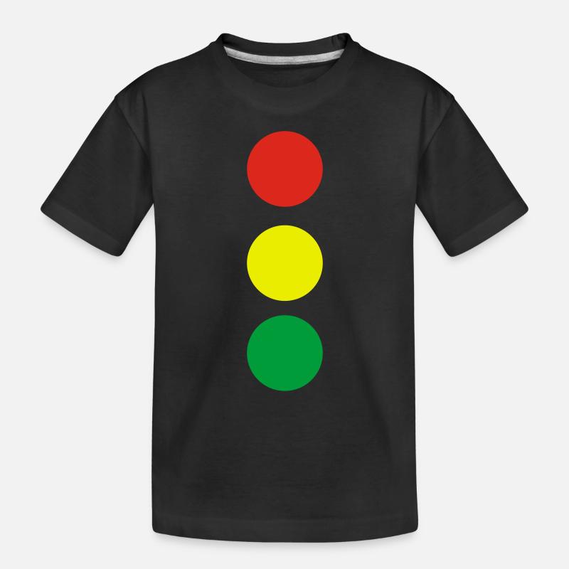 Ampel - Kinder Premium Bio T-Shirt - Schwarz