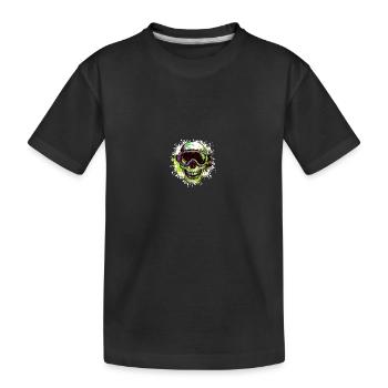 Ski Skull Lunettes de ski Skull - T-shirt bio Premium Enfant - noir - Devant