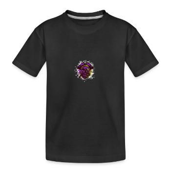 Pirate Skull Captain - Kids' Premium Organic T-Shirt - black - Front