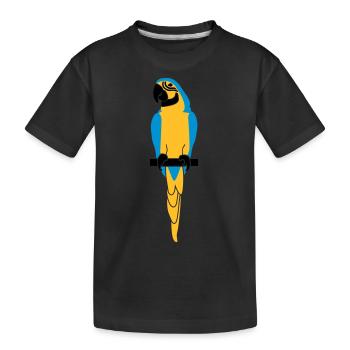 Perroquet - T-shirt bio Premium Enfant - noir - Devant