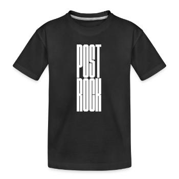 T-shirt logo typographique audacieux Post Rock - T-shirt bio Premium Enfant - noir - Devant