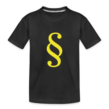 Law Lawyer Paragraph Lawyer Court Law - Kids' Premium Organic T-Shirt - black - Front