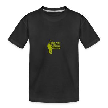 Angler Angelhaken Angelrute Sportfischer - Kinder Premium Bio T-Shirt - Schwarz - Vorne
