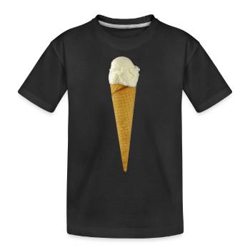eis eiscreme restaurant ice cream sundae50 - Kinder Premium Bio T-Shirt - Schwarz - Vorne