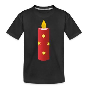 weihnachten winter rentier weihnachtsmann ugly chr - Kinder Premium Bio T-Shirt - Schwarz - Vorne