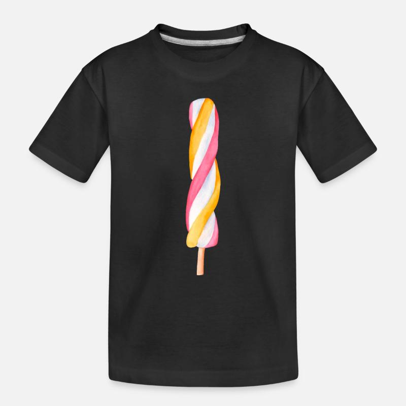Glace multicolore - T-shirt bio Premium Enfant - noir
