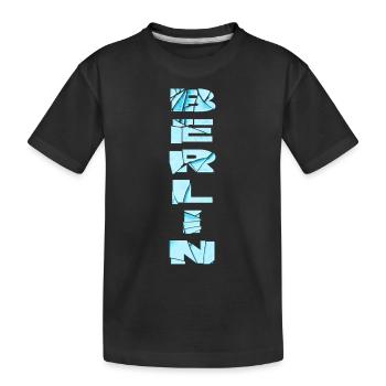 Berlin Germany City Font Skyline Home - Kids' Premium Organic T-Shirt - black - Front