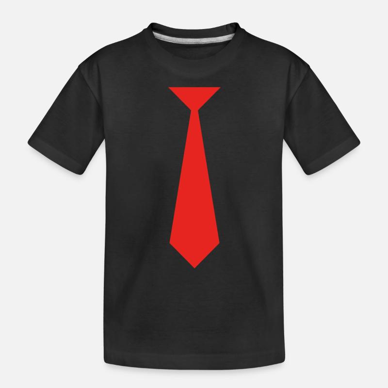 Cravate rouge - T-shirt bio Premium Enfant - noir