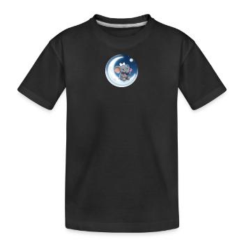Mondkusch Elefant mit Lolli - Kinder Premium Bio T-Shirt - Schwarz - Vorne