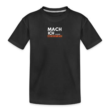 Mais je ne le fais pas maintenant - T-shirt bio Premium Enfant - noir - Devant