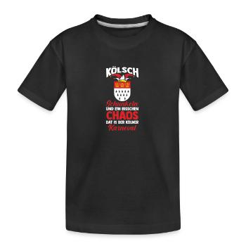 Carnaval de Kölle Alaaf Jecken Carnaval de Cologne - T-shirt bio Premium Enfant - noir - Devant