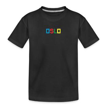 OSLO Norway Norwegen - Kinder Premium Bio T-Shirt - Schwarz - Vorne
