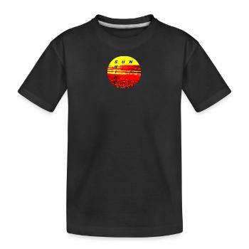 SunShine Feu Coucher de soleil Été Soleil Feu - T-shirt bio Premium Enfant - noir - Devant